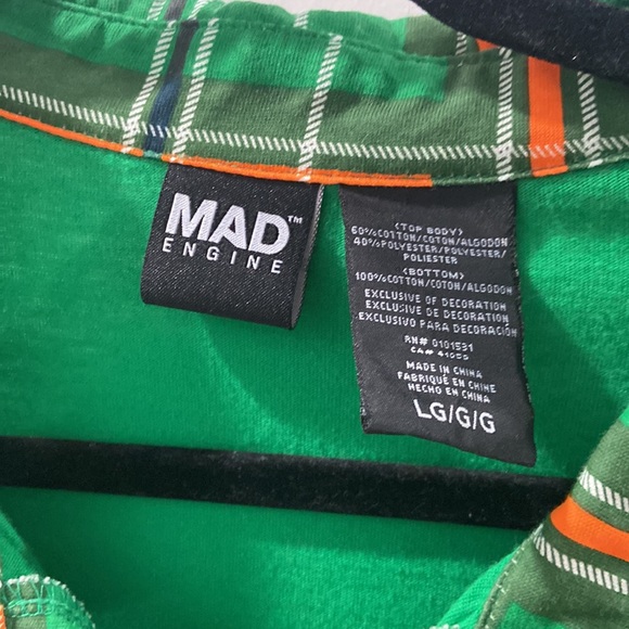 St. Patrick's Day Medium adult romper Short Romper kiss me large Mad Engine - Picture 4 of 13